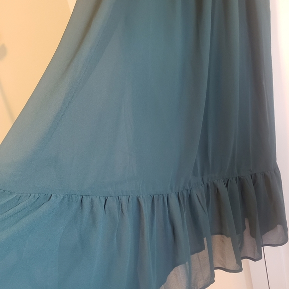 Leanna Zipper Fixed Straps Fitted Waisted A-Shape Dress - Picture 5 of 8